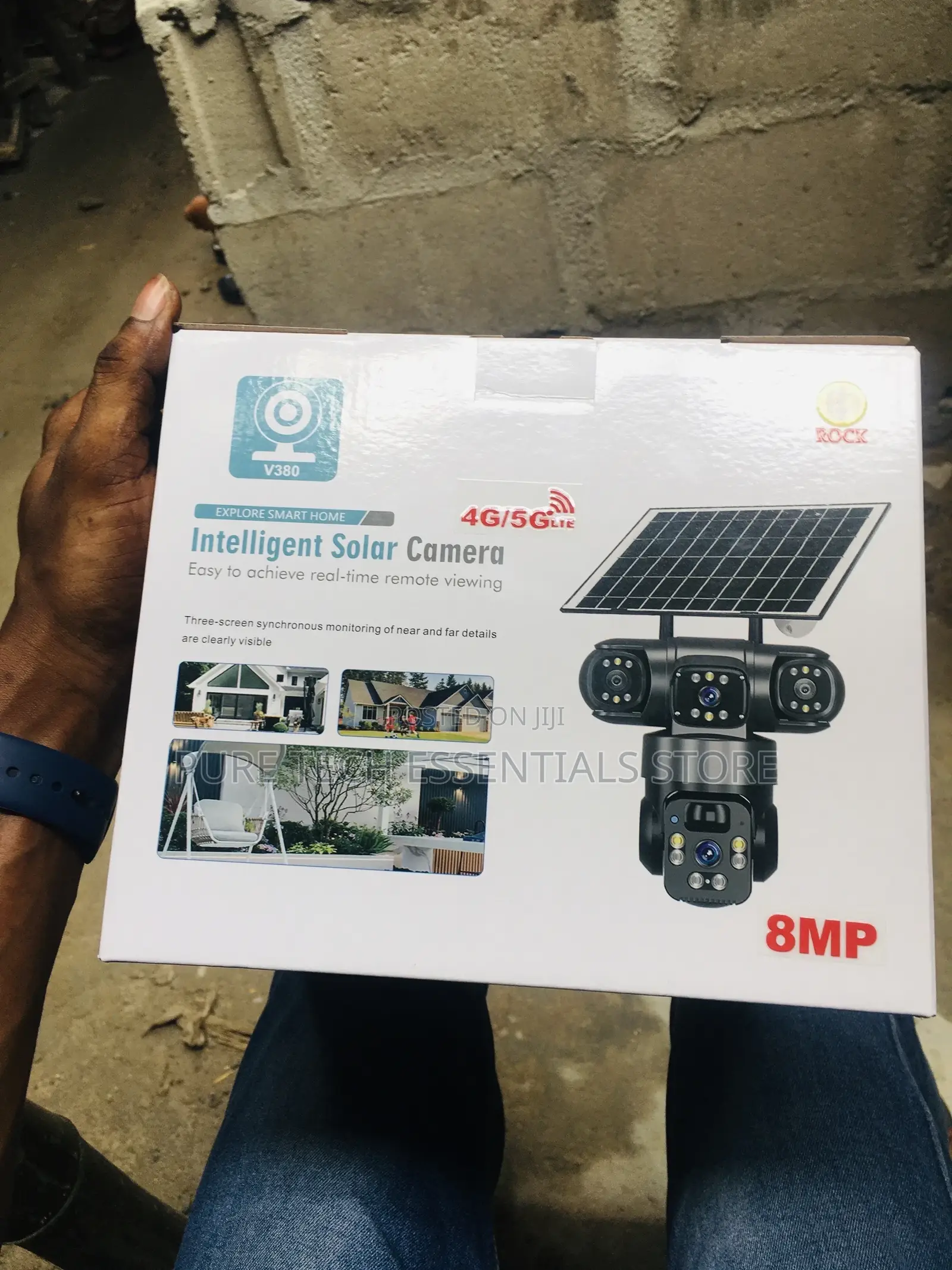 New 3 Lens Solar Powered PTZ Camera