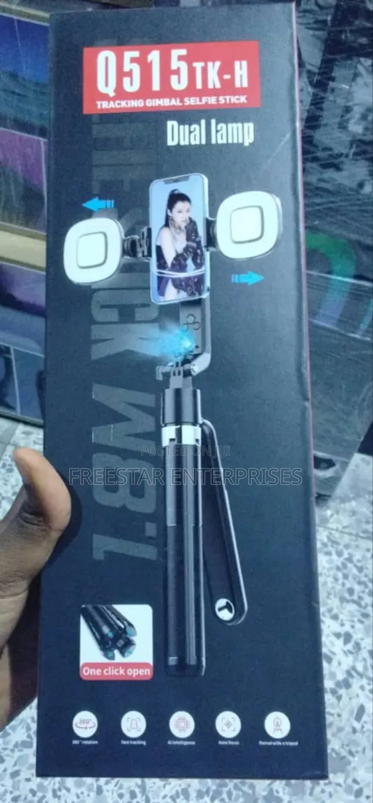 Q515tk-H Tracking Gimbal Selfie Stick.
