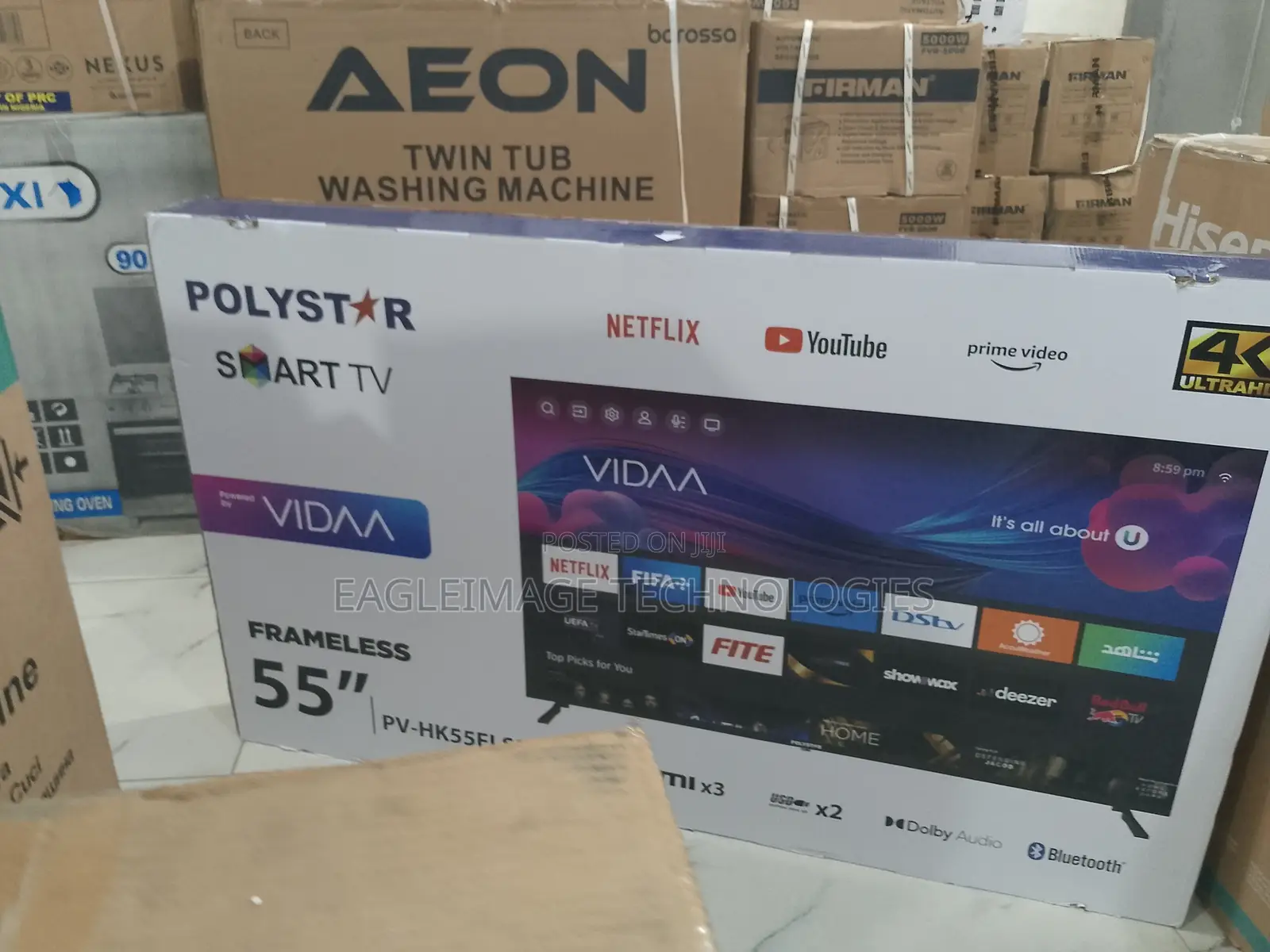 Simple Polystar Pv-Hk55flsm With Netflix Support