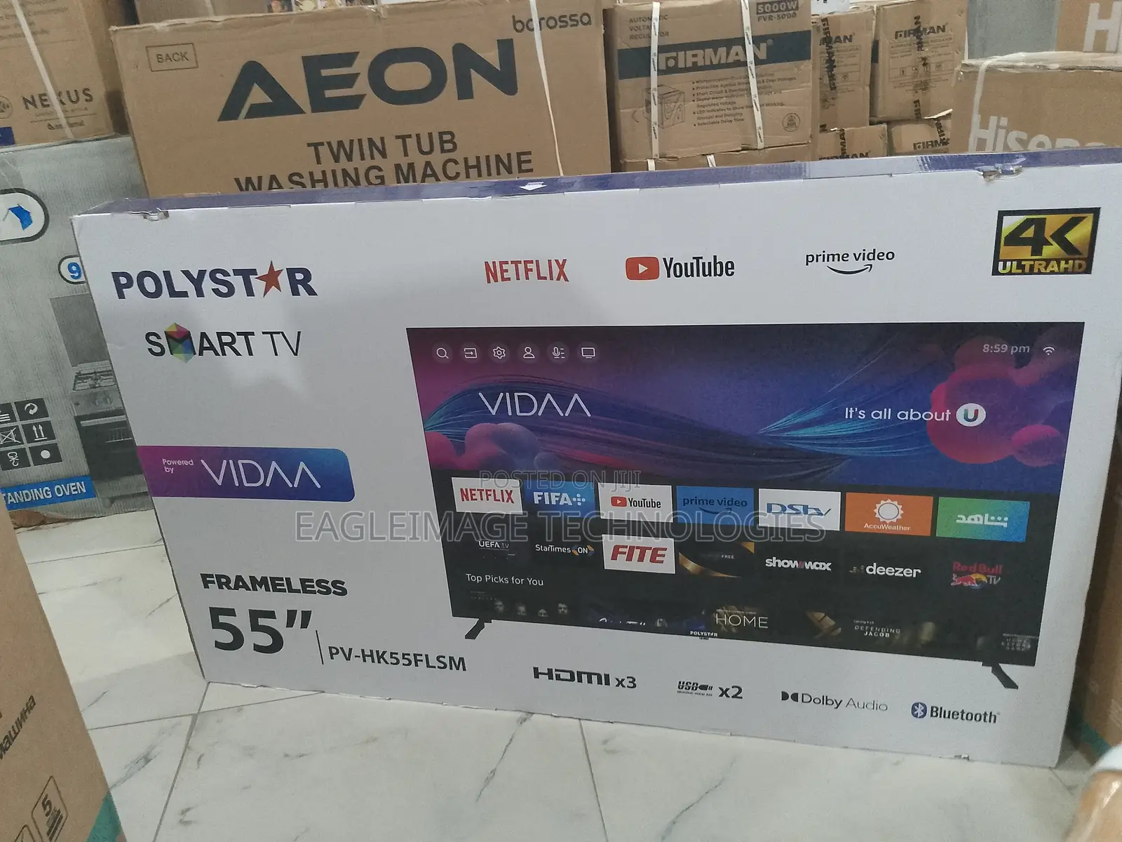 Simple Polystar Pv-Hk55flsm With Netflix Support