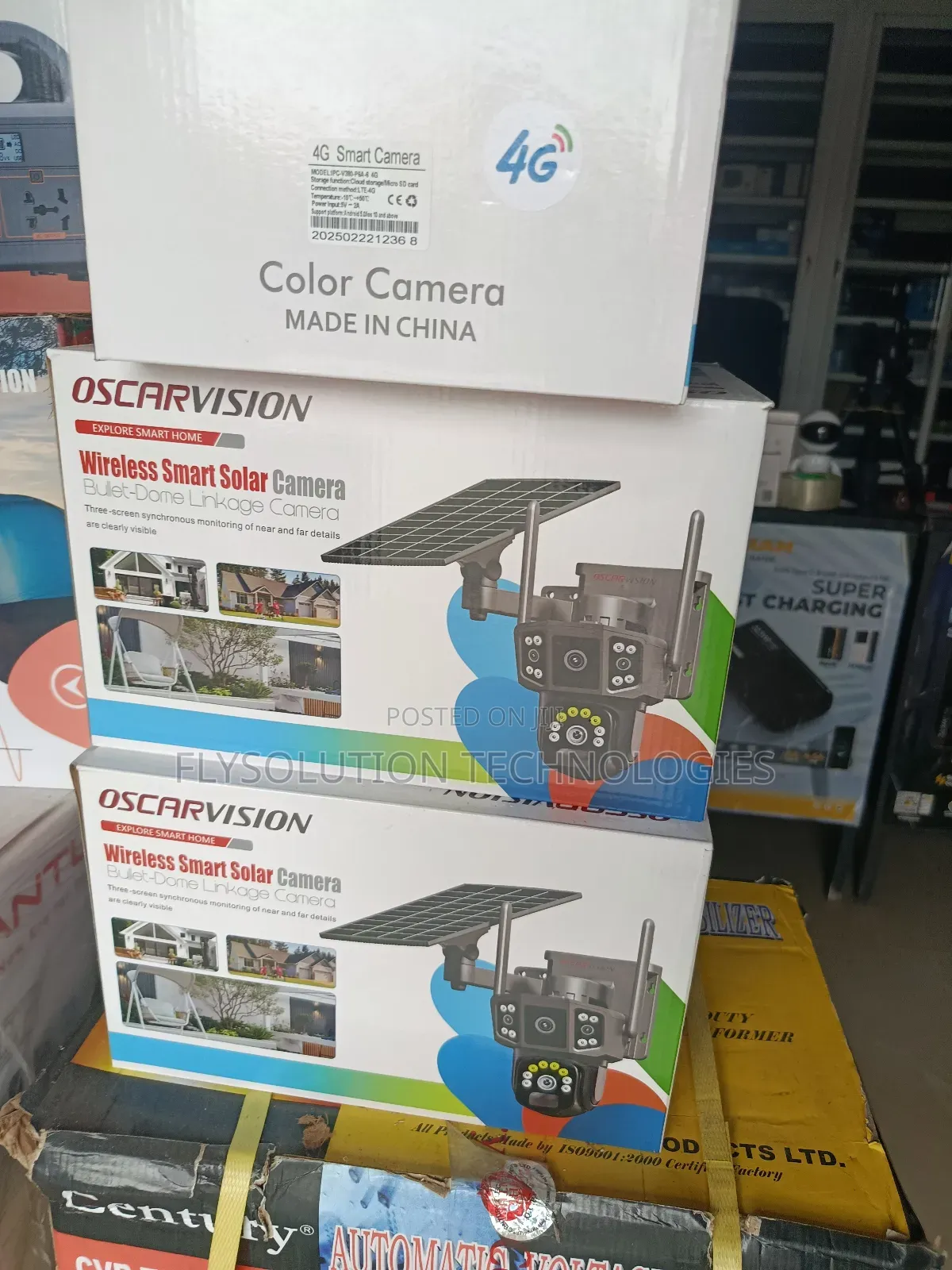 Oscarvision 4g Wireless V380 Smart Solar Powered Camera