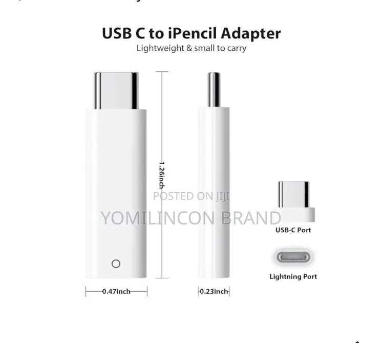 Usb C Pencil Adapter for Apple Pencil 1st Generation,