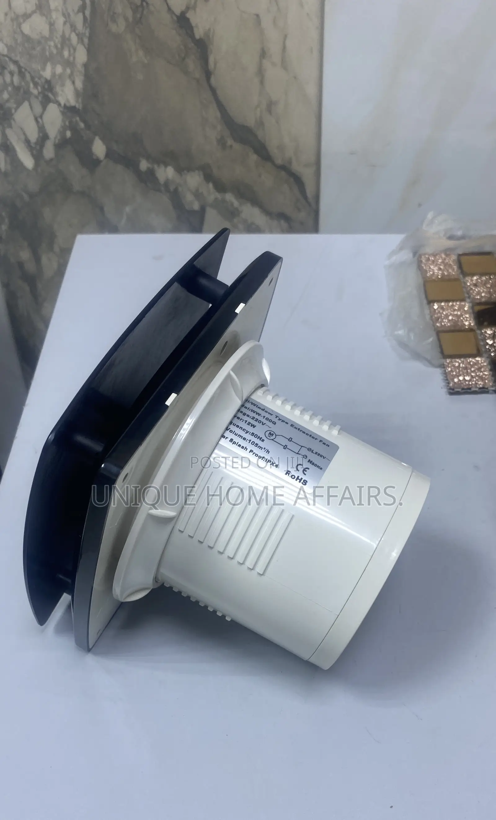 4” Silent Extractor Fan Black
