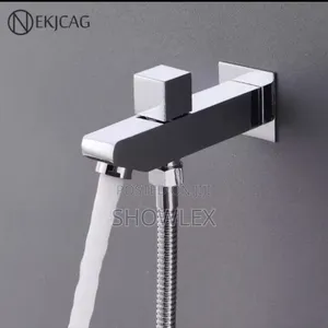 Wall Mounted Brass Bath & Shower Tub Spout With Diverter