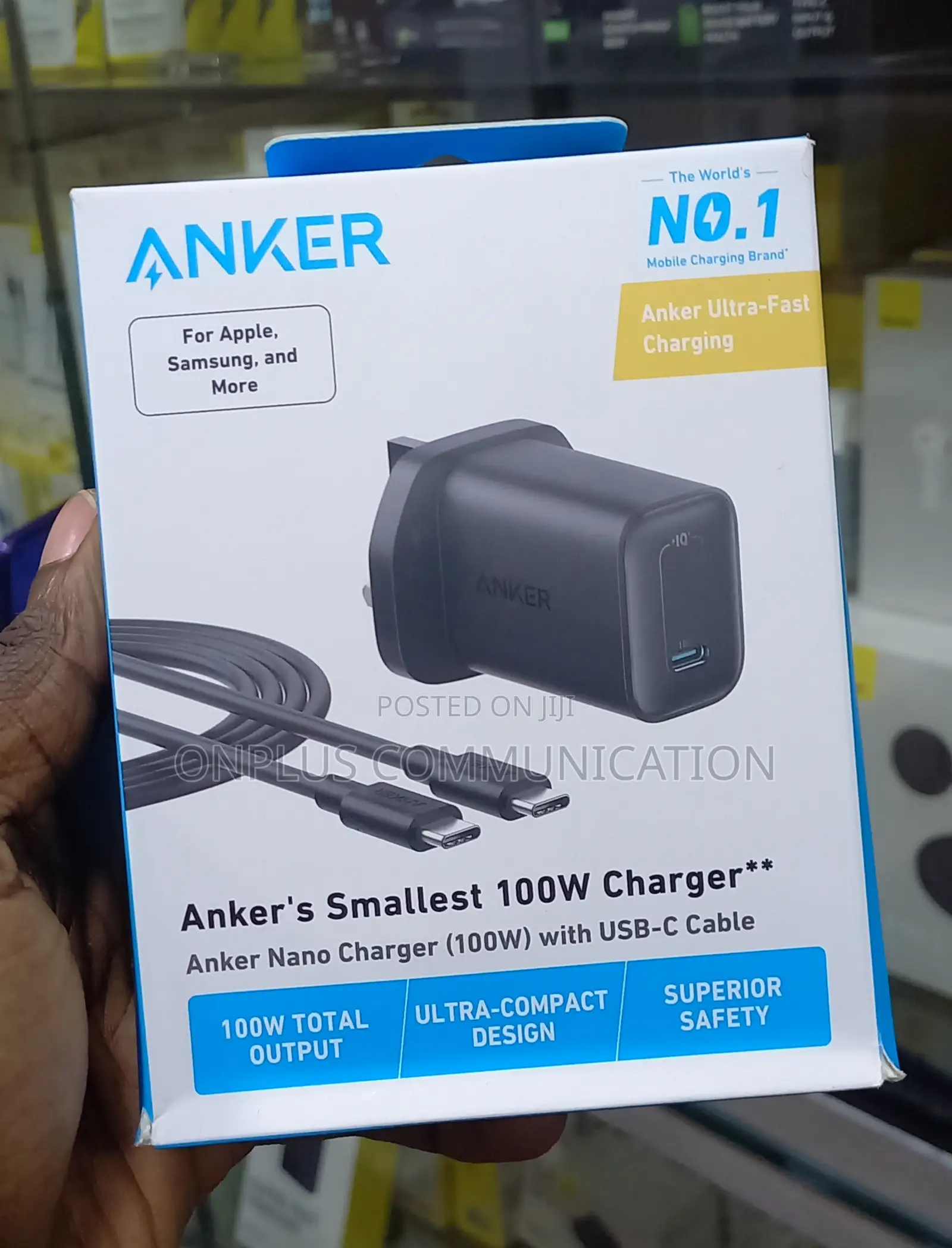 Anker Nano Charger 100w and With Type C Cable