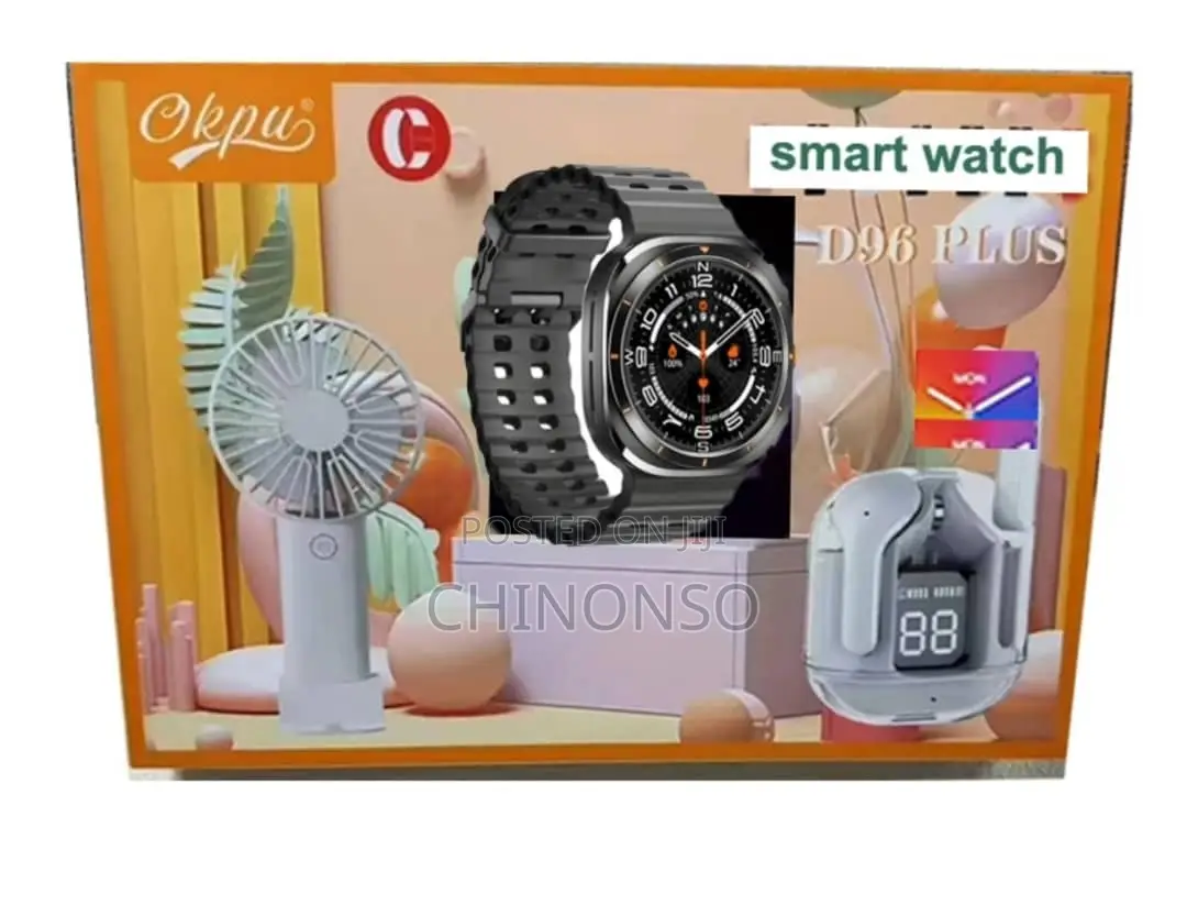 Mini Fan With Earbuds and Smart Watch