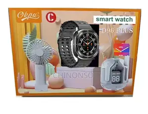Mini Fan With Earbuds and Smart Watch