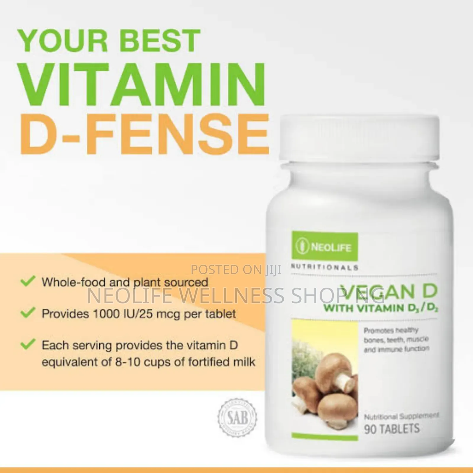 Vegan Vitamin D3 - Maximum Structural Density Vitality