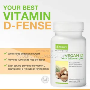 Vegan D - Plant-Based Vitamin D2/D3 for Bone Immune Health