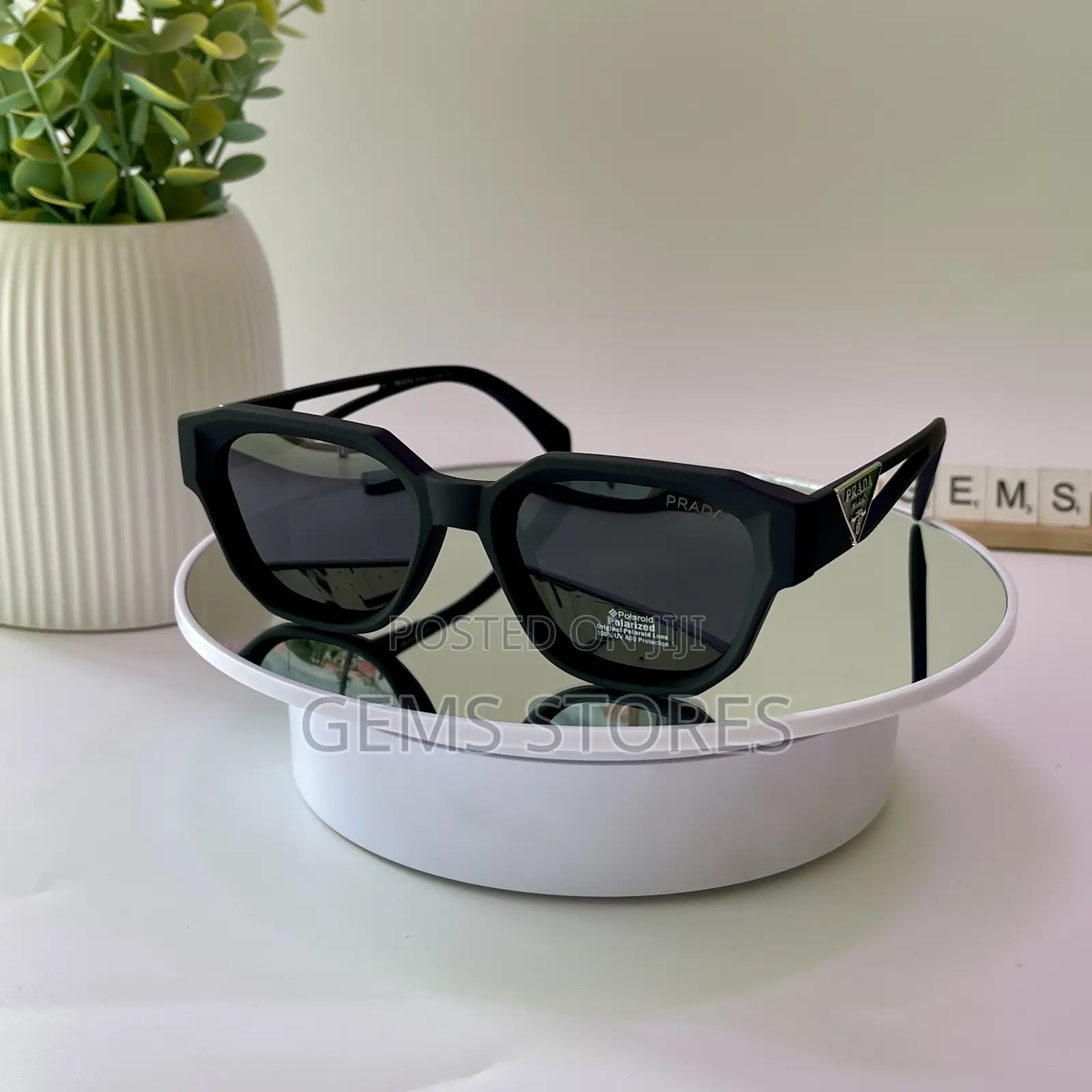 Stylish Polarized Prada-Inspired Hexagonal Sunglasses