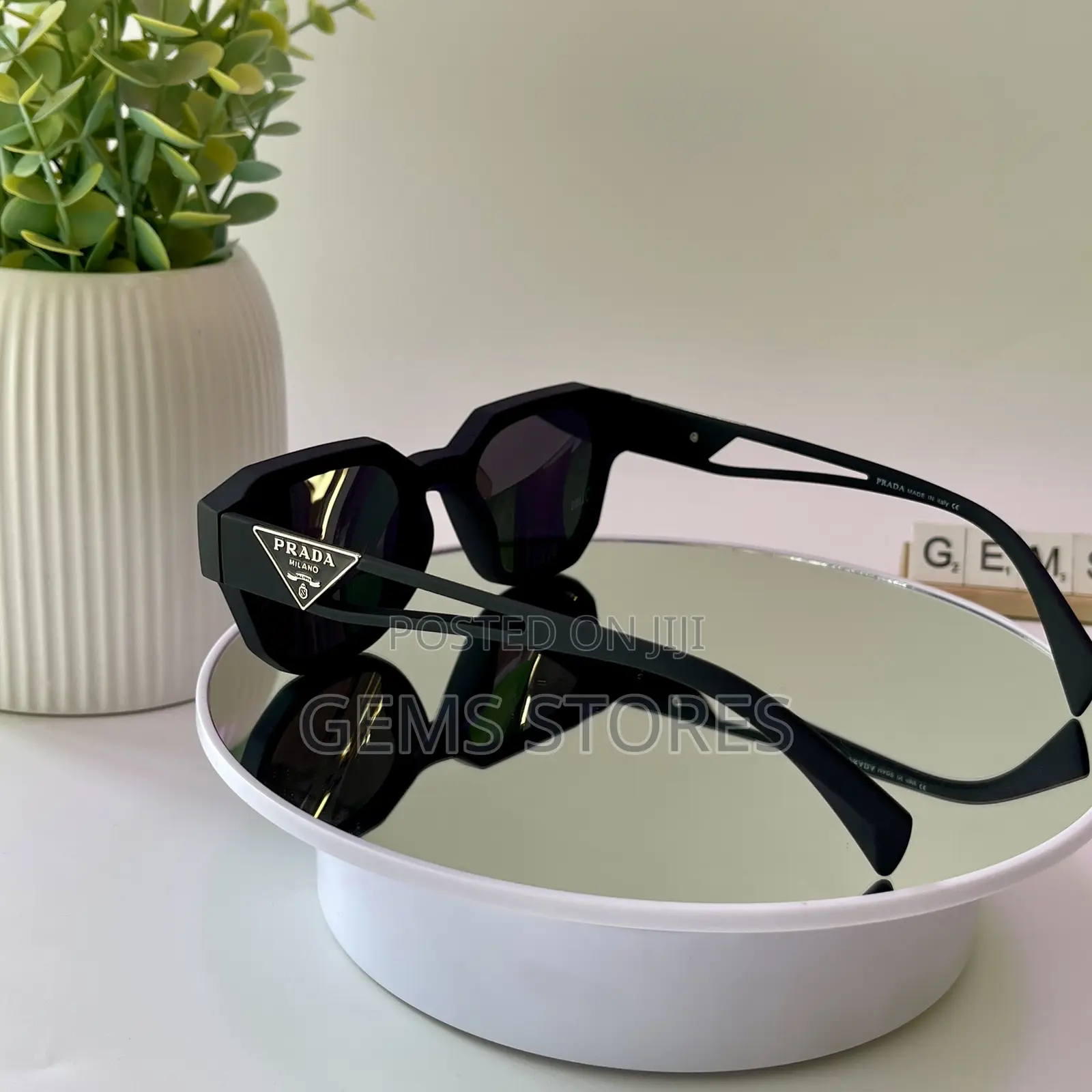 Stylish Polarized Prada-Inspired Hexagonal Sunglasses