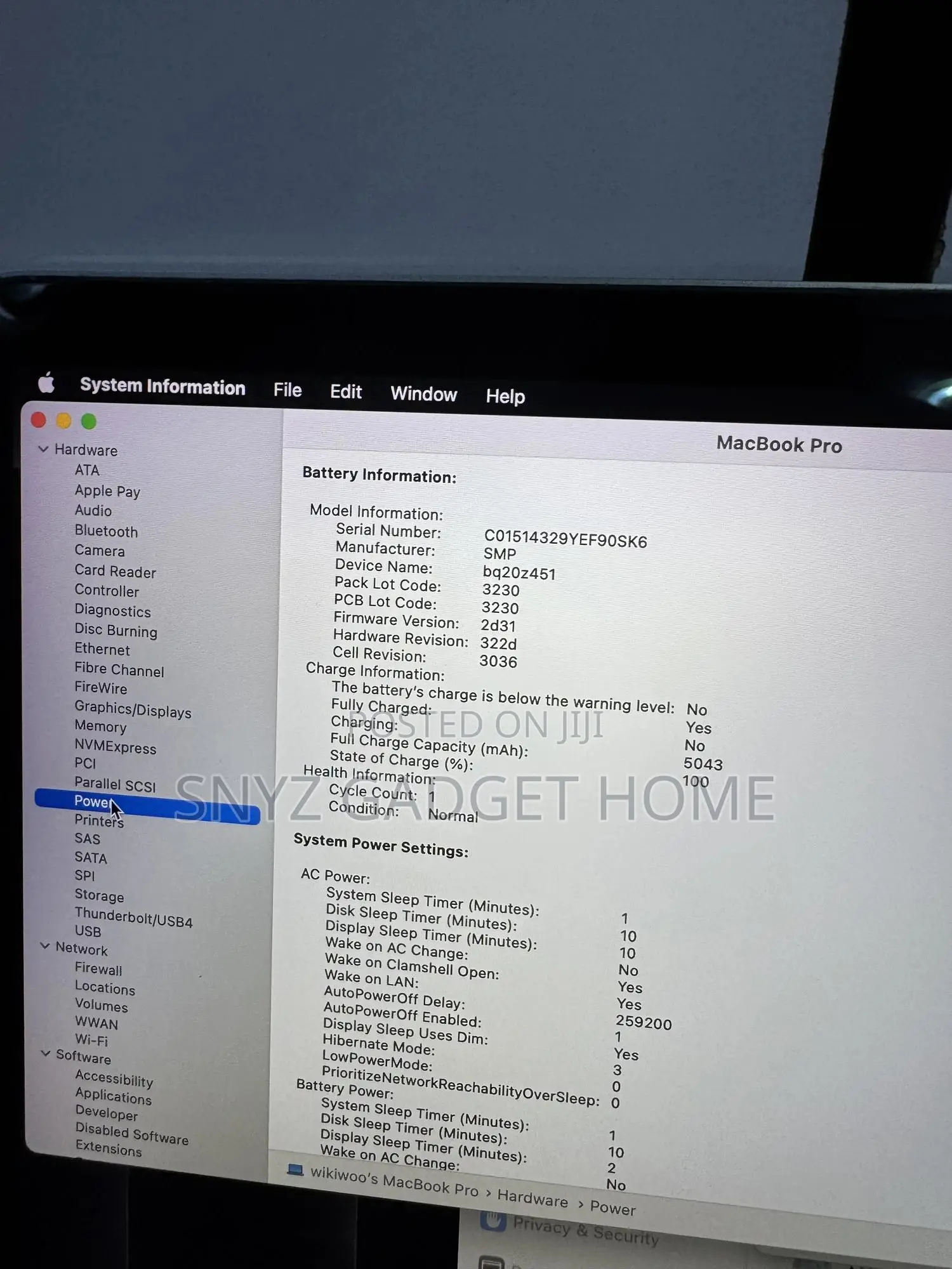 Laptop Apple MacBook Pro 2017 8GB Intel Core i5 SSD 128GB