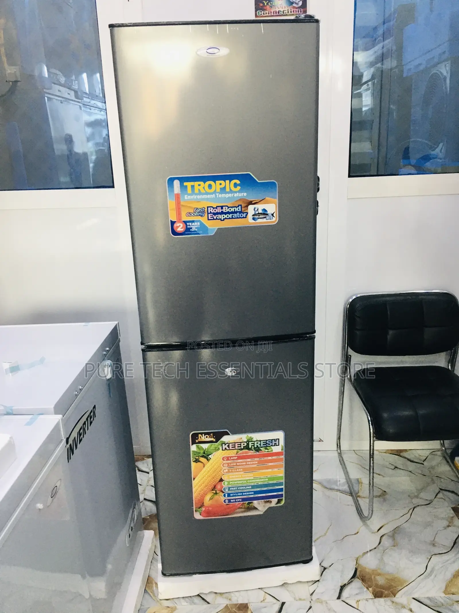 Original Teknocool Double Door Bottom Freezer Refrigerator