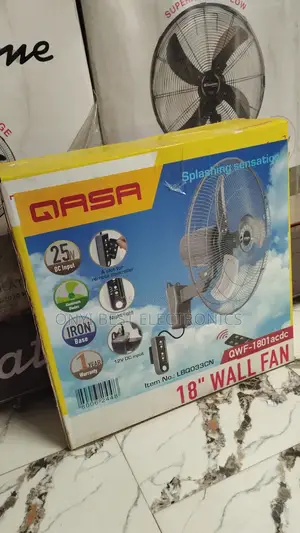 Qasa Ac/Dc 18" Wall Fan QWF-1801 Metal
