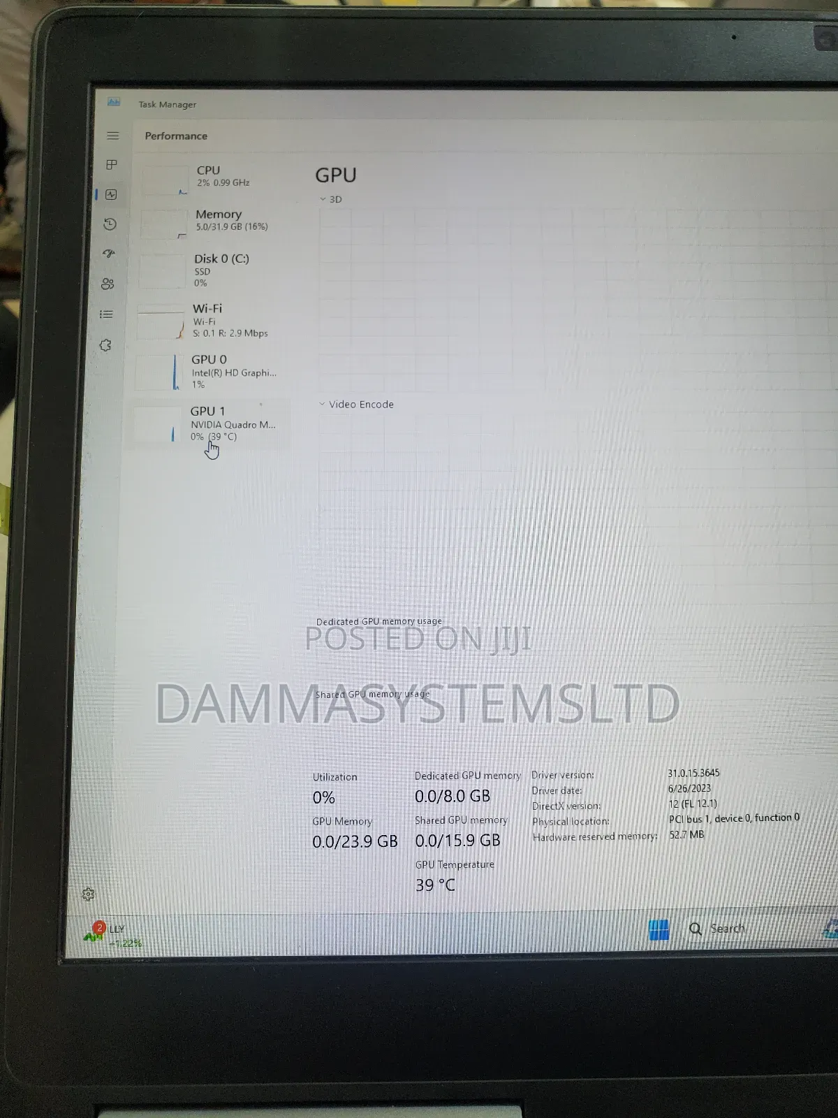 Laptop Dell Precision 7710 32GB Intel Xeon SSD 256GB