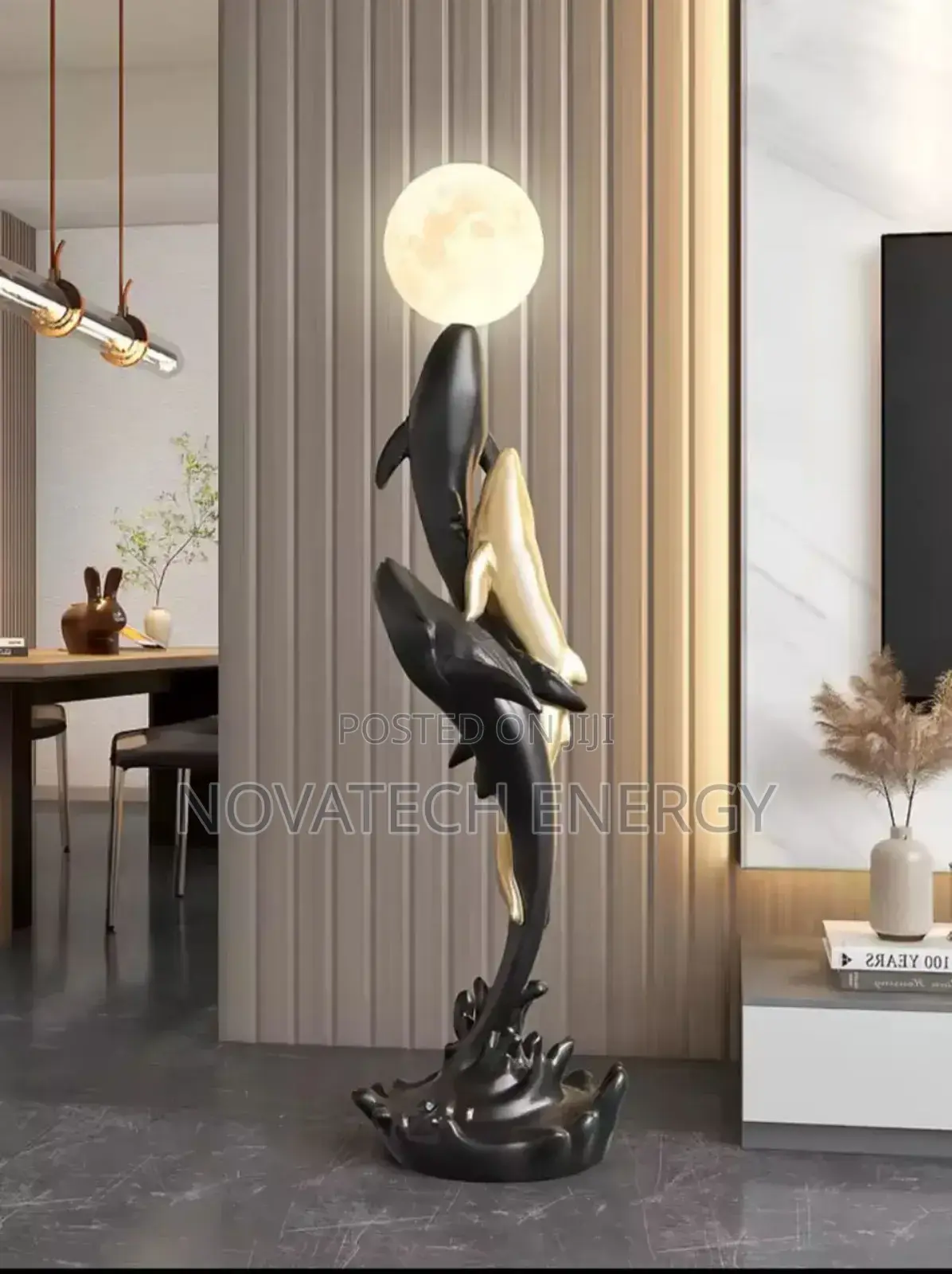 Dolphin Design Aesthetic Sculpture Light