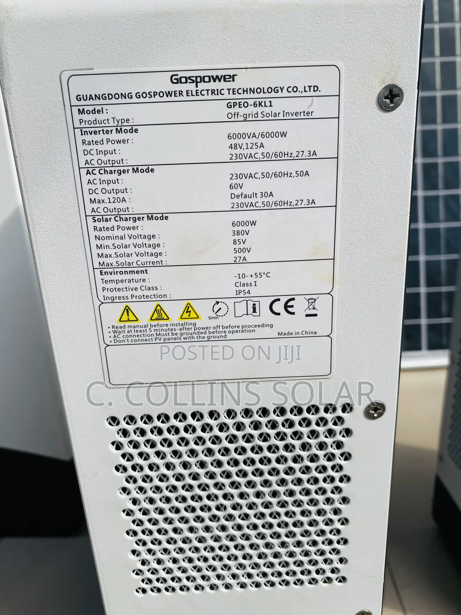 6kva Gospower Hybrid Inverter