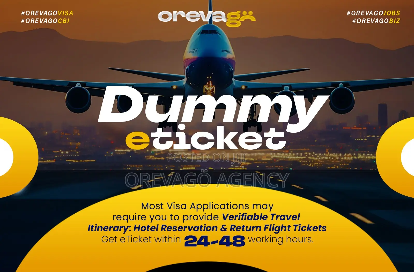 Dummy Flight Ticket For Visa Application