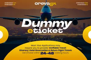 Dummy Flight Ticket For Visa Application