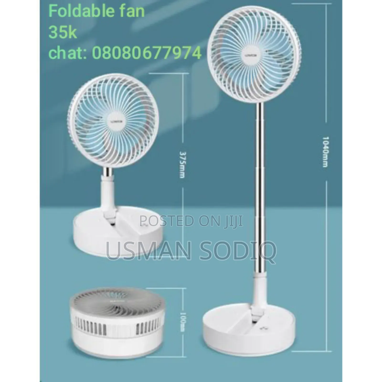 Lontor Foldable Travellers Fan