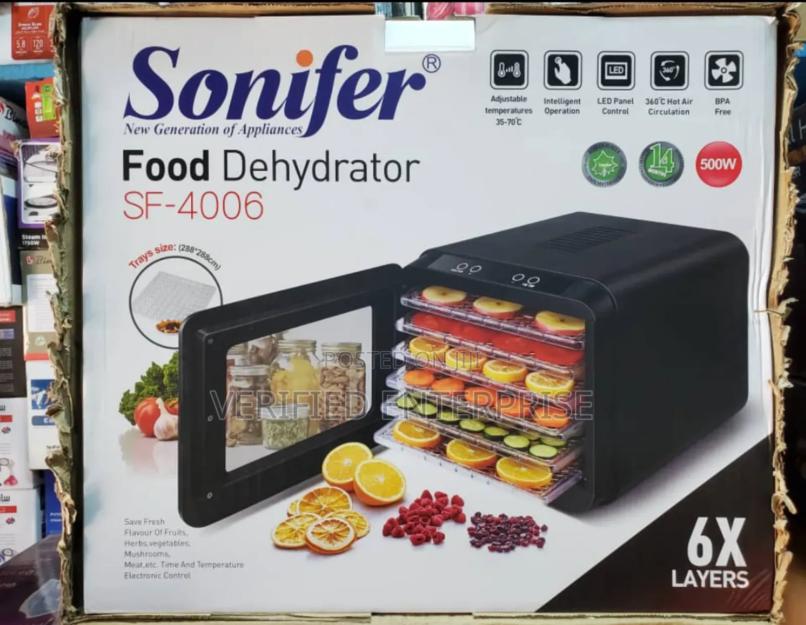 Sonifer Food Dehydrator - 6 Layers