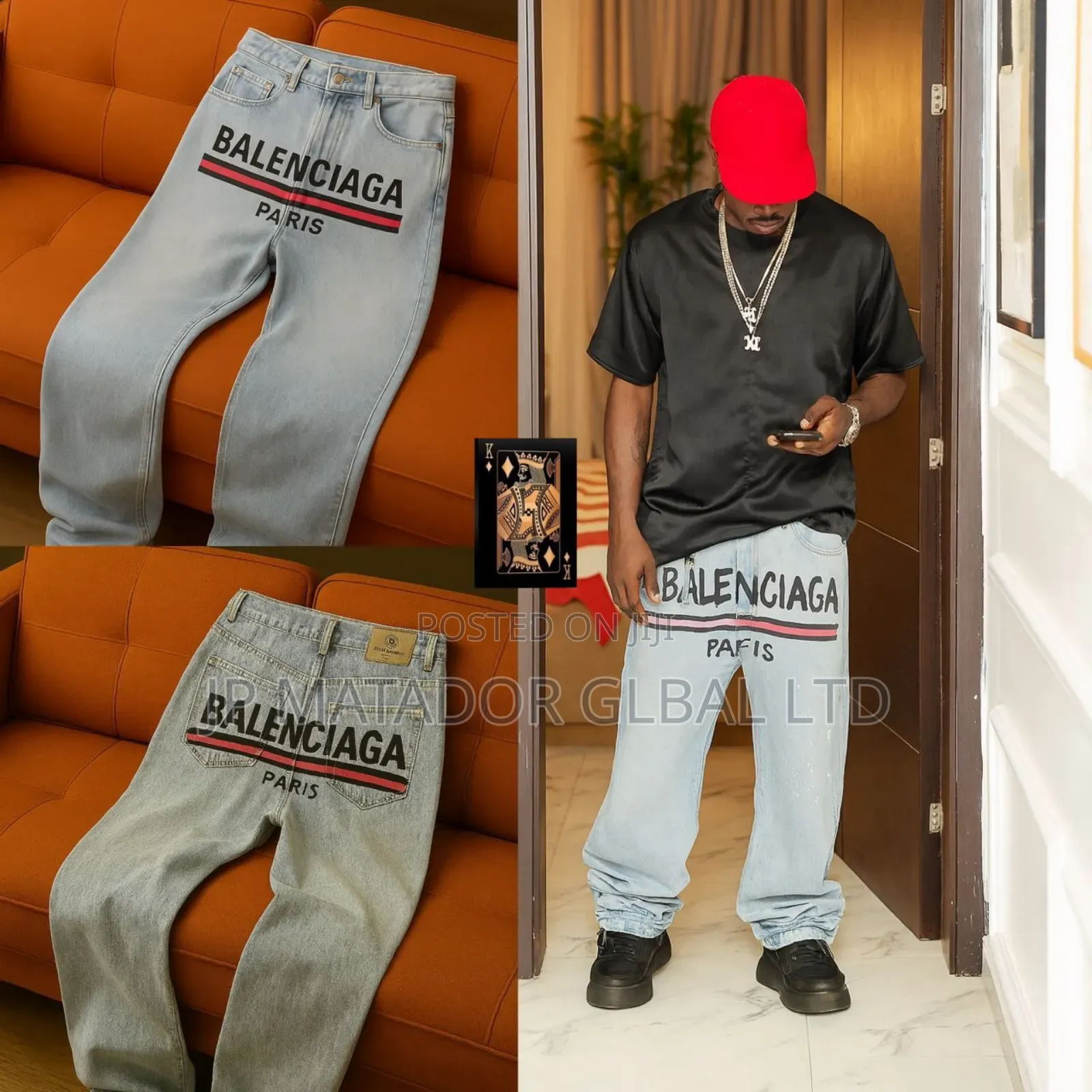 Trendy 3d Pattern Men's Jeans