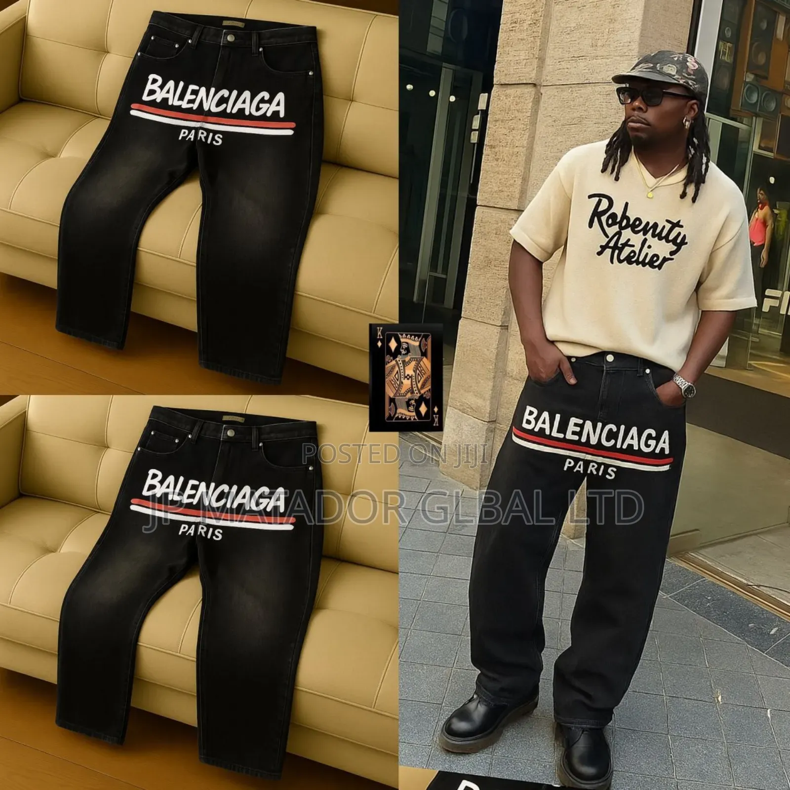 Trendy 3d Pattern Men's Jeans
