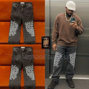 Trendy 3d Pattern Men's Jeans