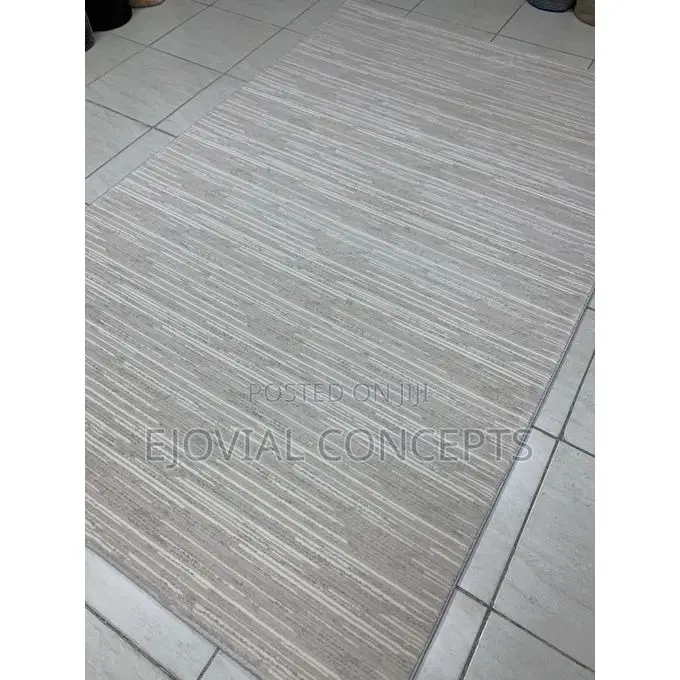 Turkish Cream Quality Minimalist Pattern Turkish Center Rug