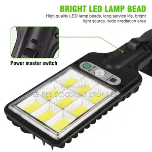 Solar Induction Street Lamp With Motion Sensor Remote