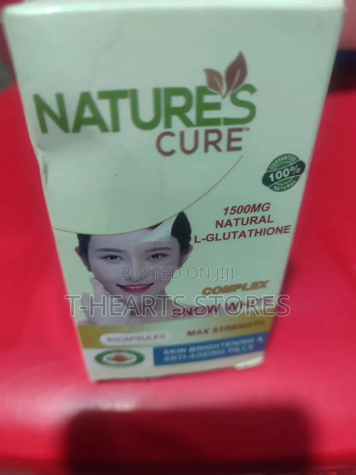 1500mg Natural L-Gluthatione Complex Snow White - 60 Caps