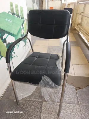 Black Office Visitors Chair