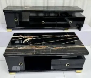 Black Centre Table With Television Stand