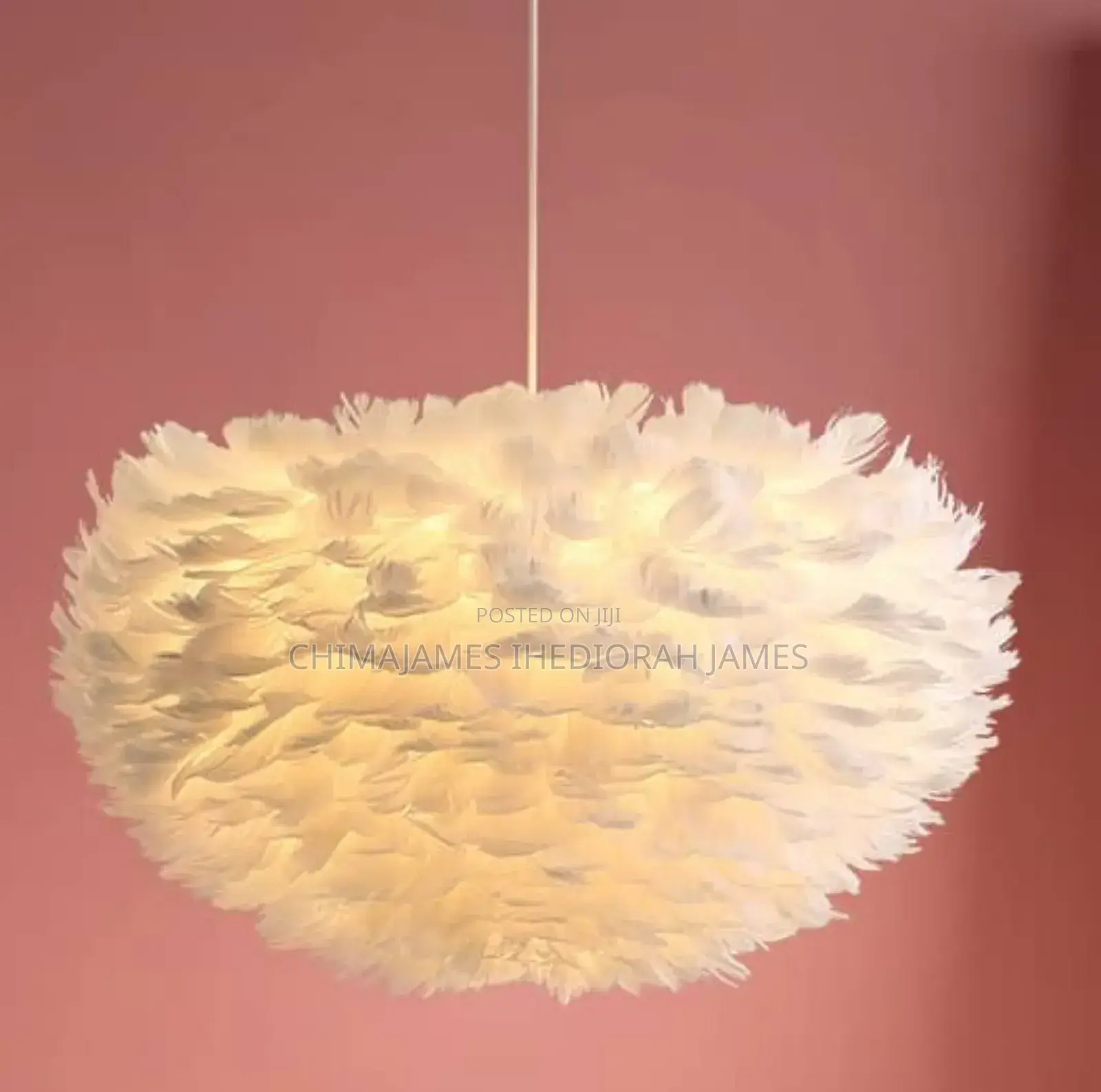 Feather Chandelier Nordic Modern Living Bedroom Ceiling