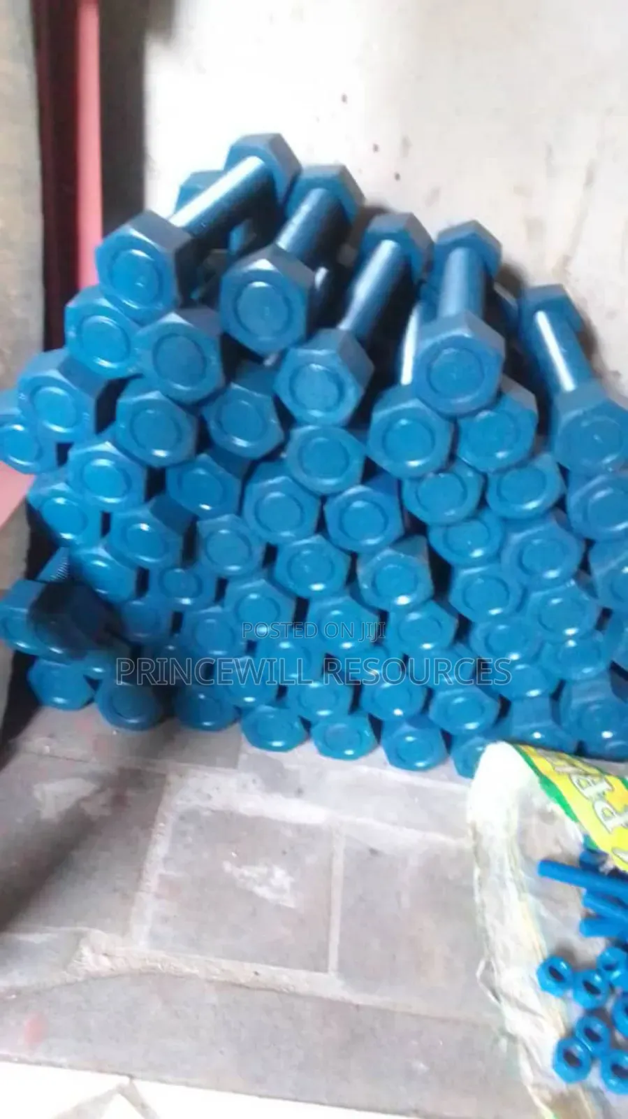 Bolt And Nut With Washers Different Size And Color