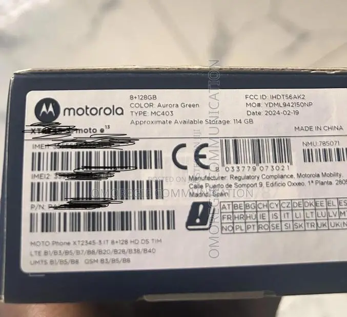 New Motorola Moto E13 64 GB Green