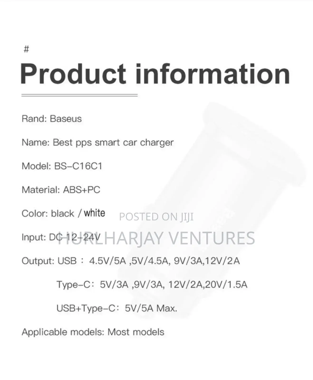 Baseus 30w Car Charger