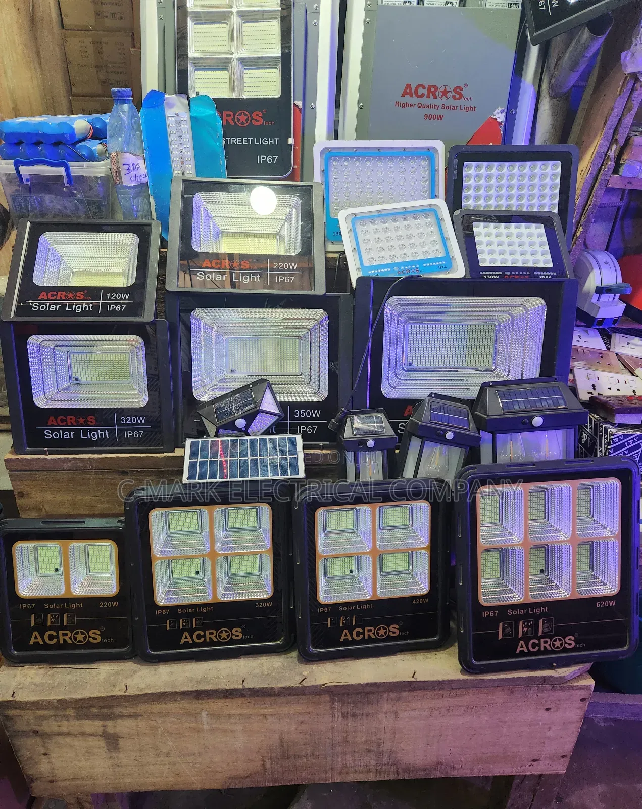 New 30-800watts Solar Flood Light With Remote Control