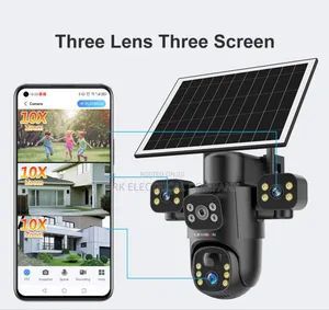 Vision 15mp Three Screen 4g Solar Camera Outdoor