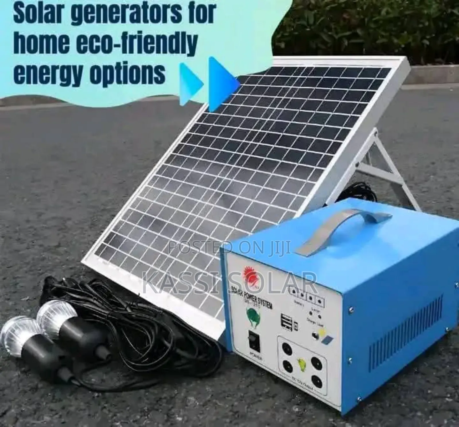 300watts Solar Generator With 159w Big Panel and 4 Bulbs