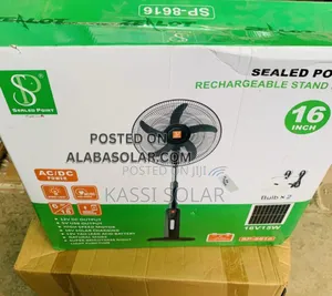 12v 16 Inches Solar Fan With Panel and Bulbs
