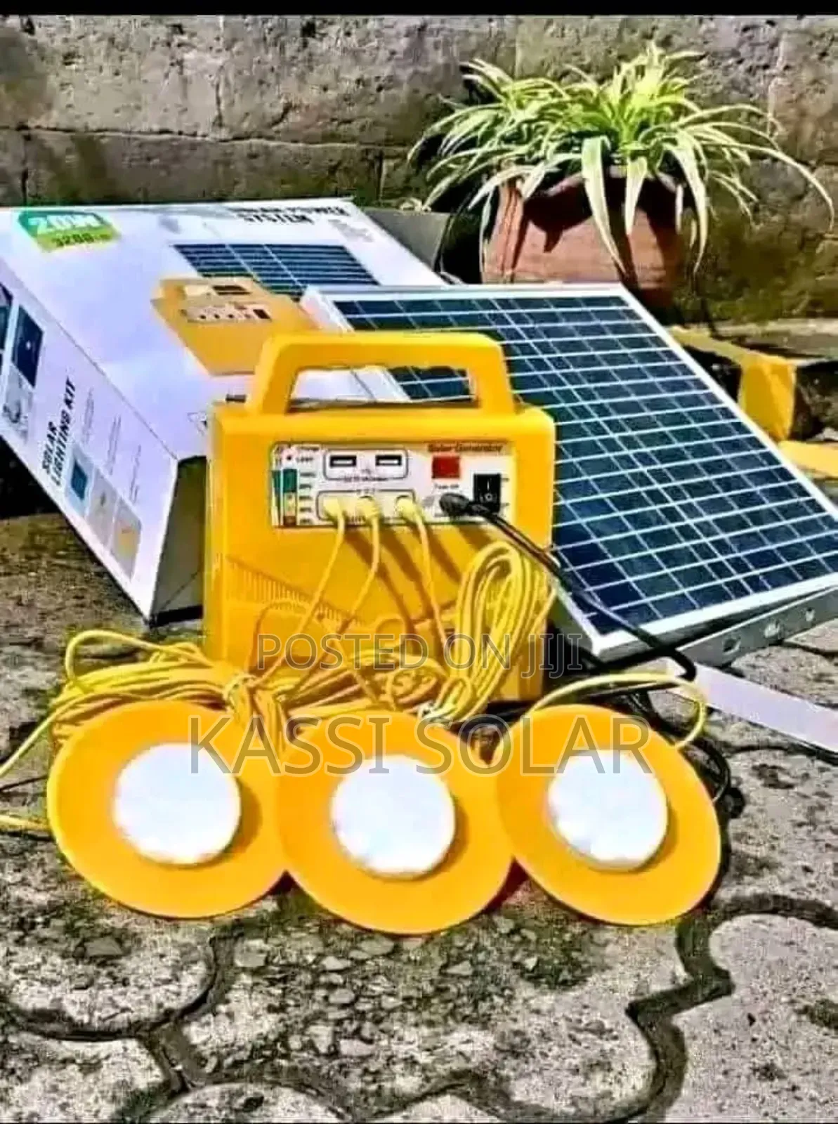 3 Bulbs Solar Kit With Big Panel