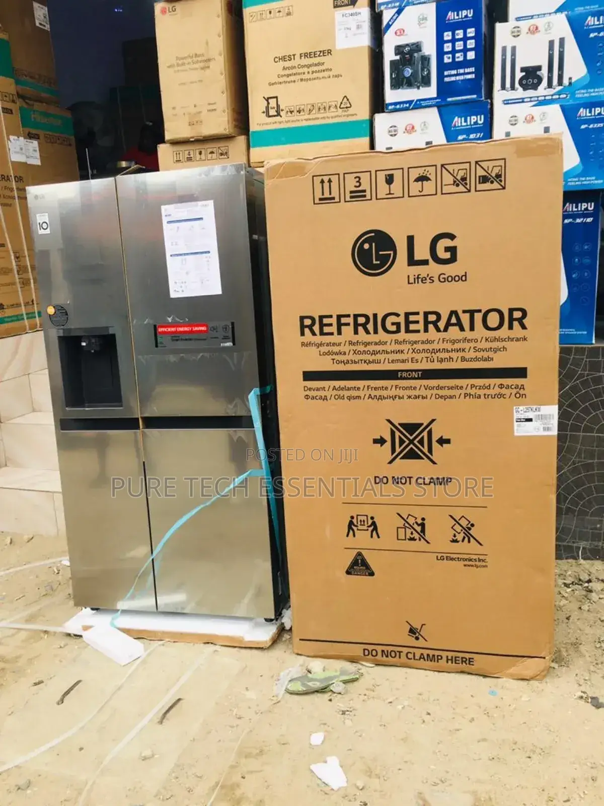 Original Lg Side by Side Refrigerator With Ice Cube Maker