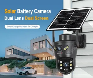 Solar Camera 8mp Dual Lens Pir Sim Card Built