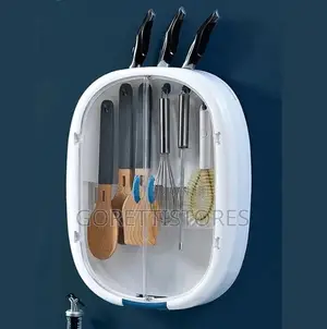 Wall Mounted Double Door Transparent Kitchen Tool Set