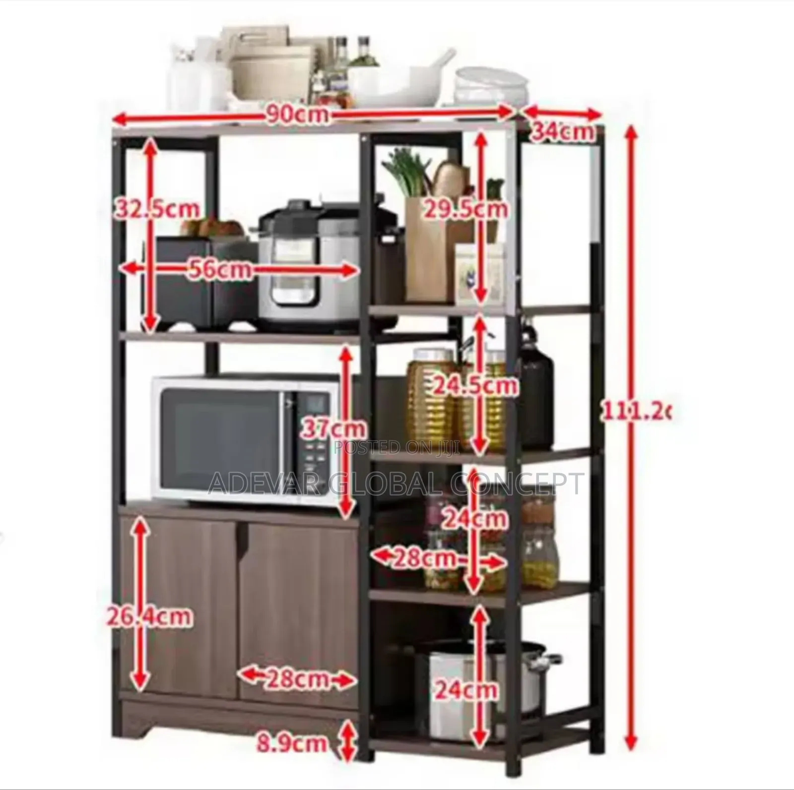 Multipurpose Kitchen Home/Office Storage Shelf Rack