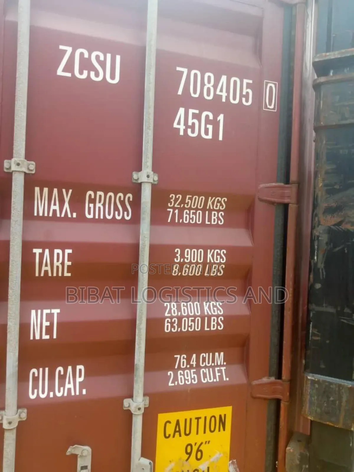 Empty Shipping Cargo Container