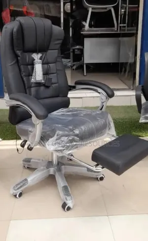Office Chair With Bend Arms and Footrest