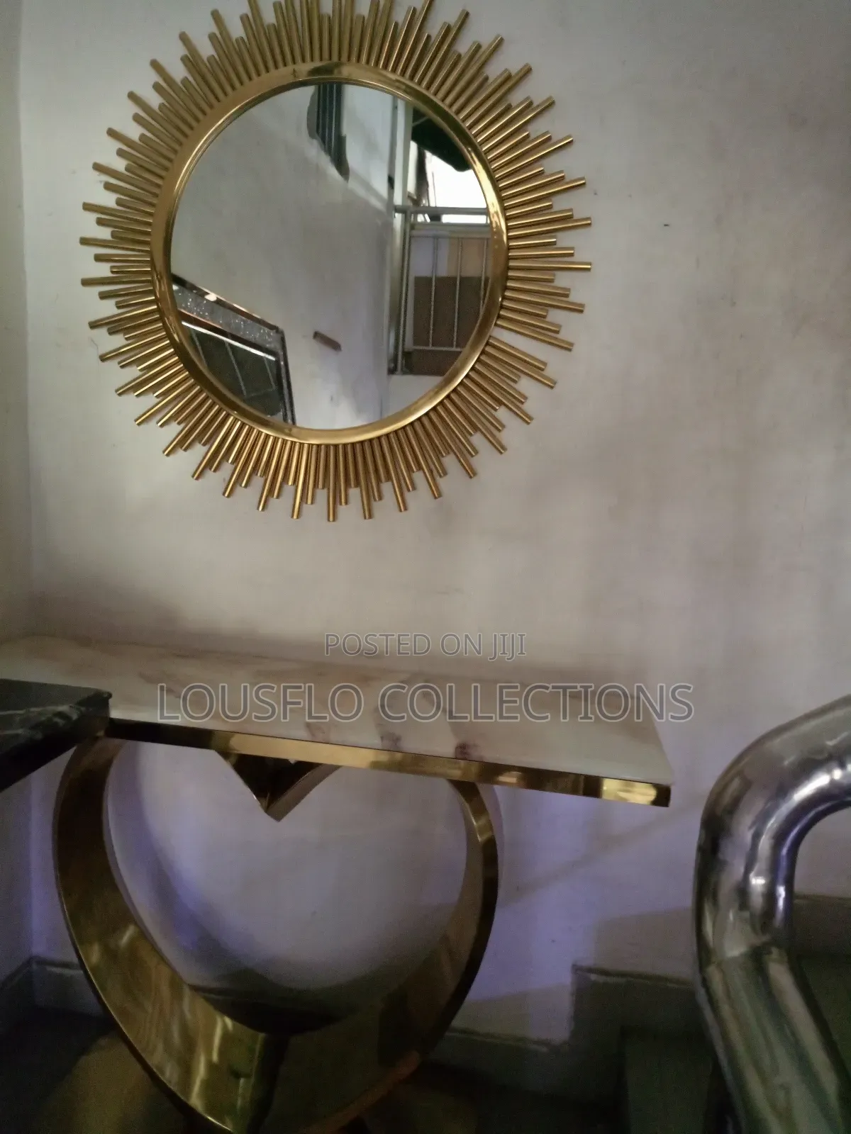 Quality Turkish Marble Top Consor and Mirror