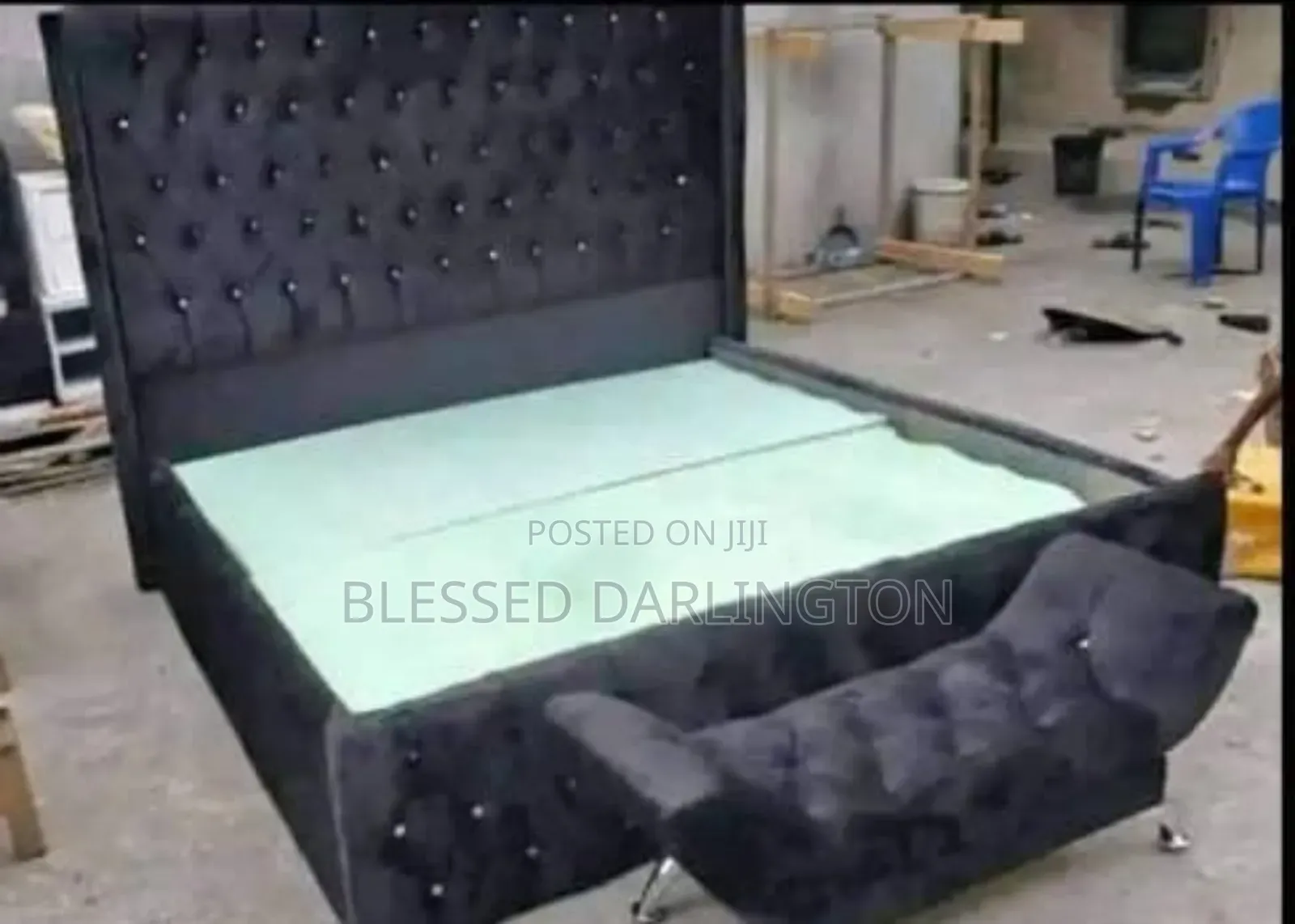 High Range Full Black Bed Frame